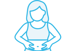 腹痛でポッコリ